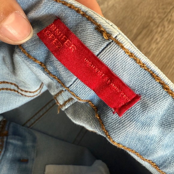 High Waisted Distressed Jeans Bundle - Light Wash & Gray Wash Denim - Picture 5 of 14